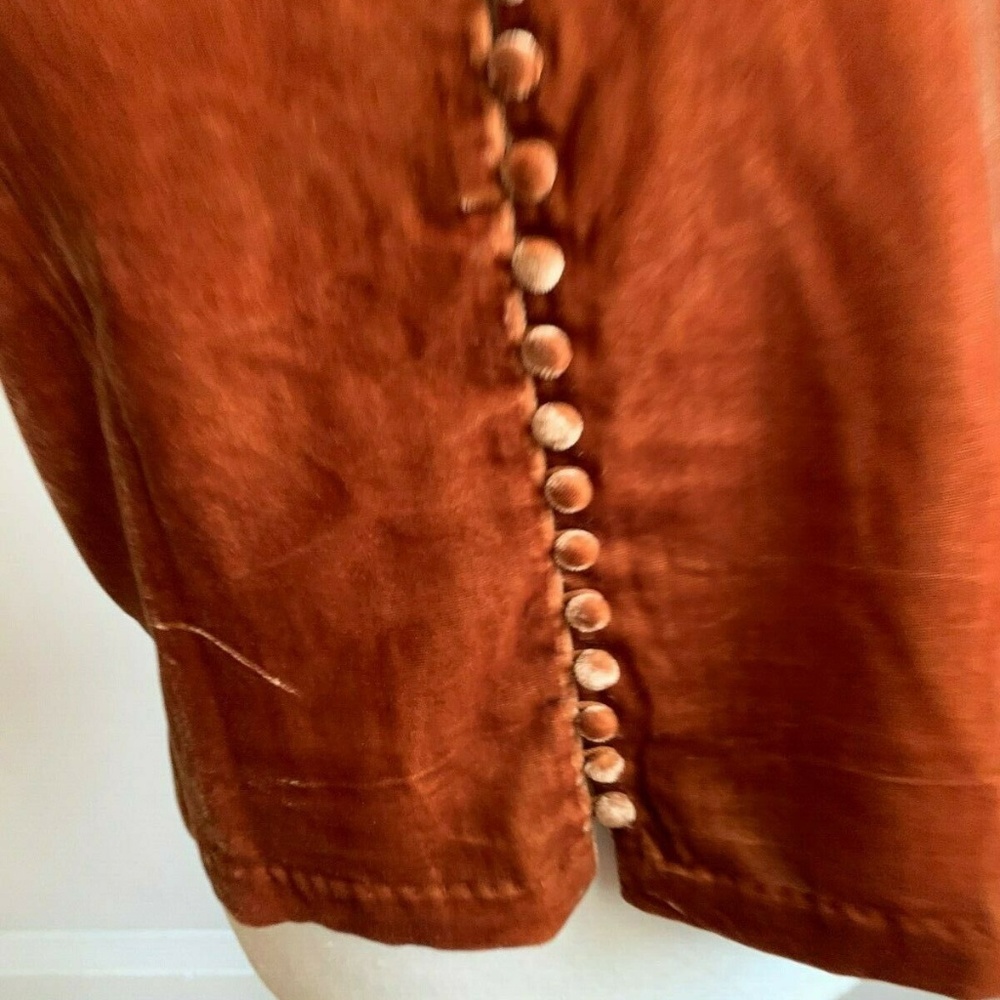 Madewell tank top brown velvet button down cami - Picture 4 of 8